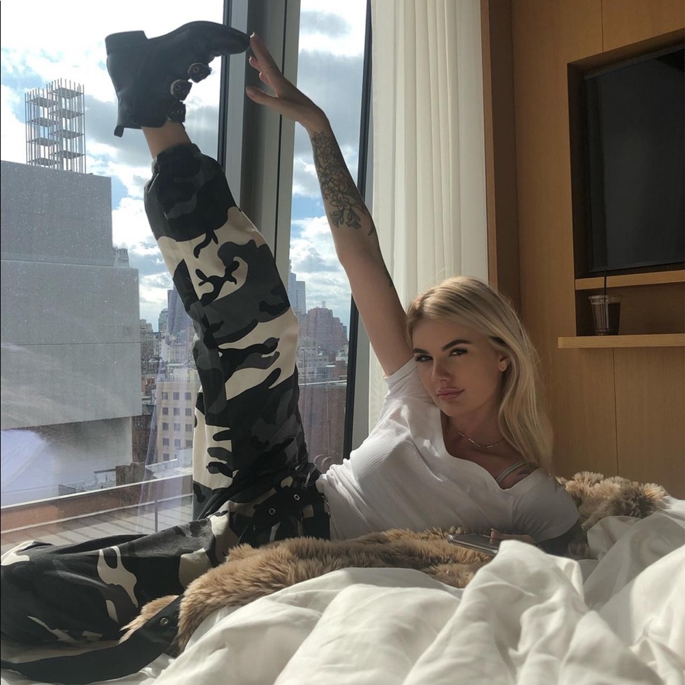 Camo cargo pants